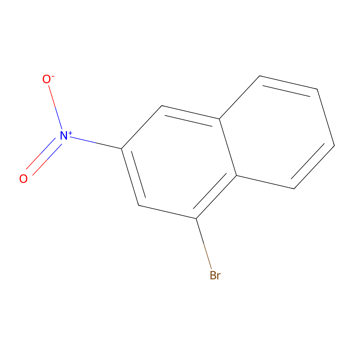 1-Bromo-3-nitronaphthalene molecular structure, CAS 7499-65-2