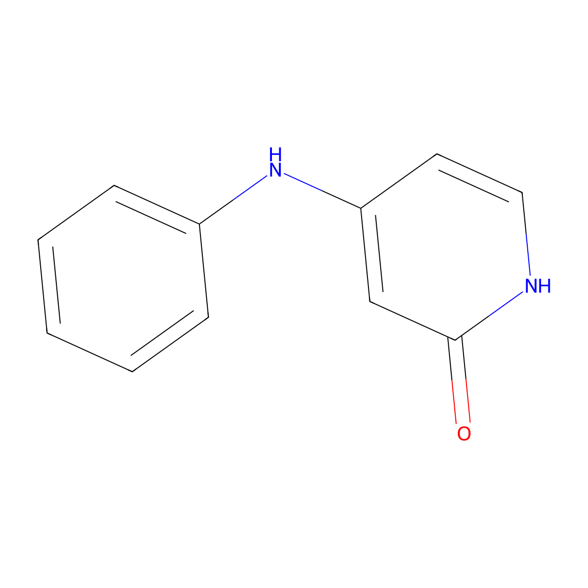 4-(phenylamino)pyridin-2(1H)-one molecular structure, CAS 74990-54-8