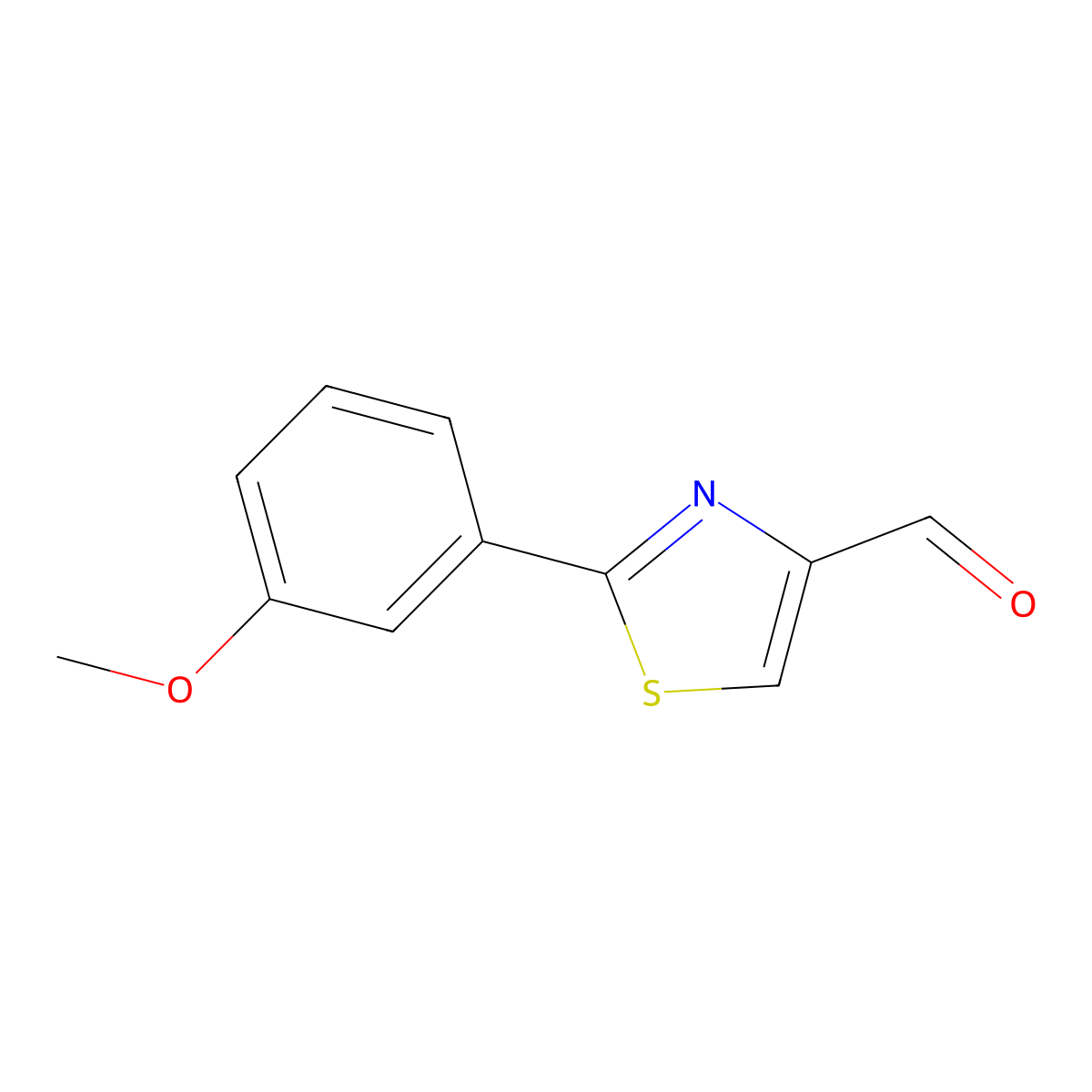 2-(3-Methoxyphenyl)thiazole-4-carbaldehyde molecular structure, CAS 749902-11-2