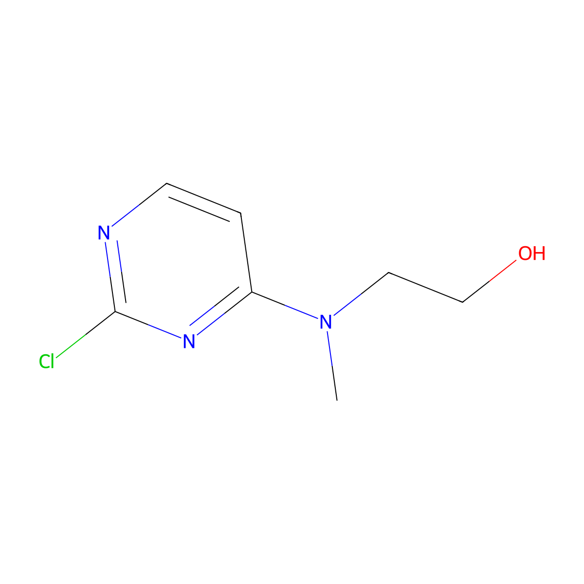 Ethanol, 2-[(2-chloro-4-pyrimidinyl)methylamino]- molecular structure, CAS 749908-65-4