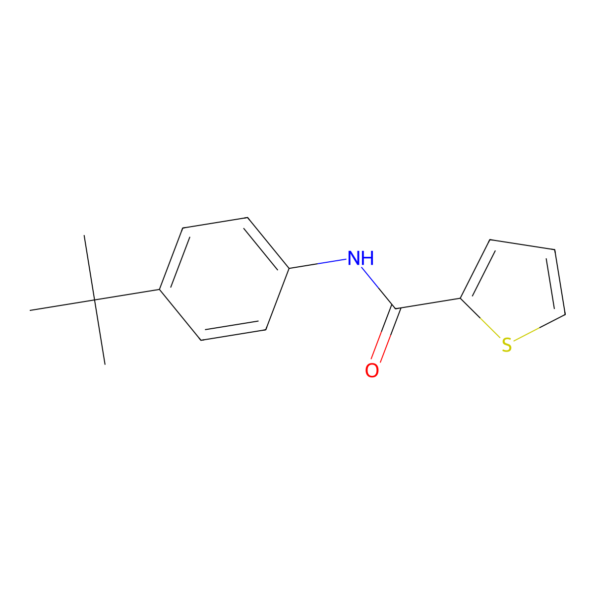N-(4-(tert-Butyl)phenyl)thiophene-2-carboxamide molecular structure, CAS 749915-46-6