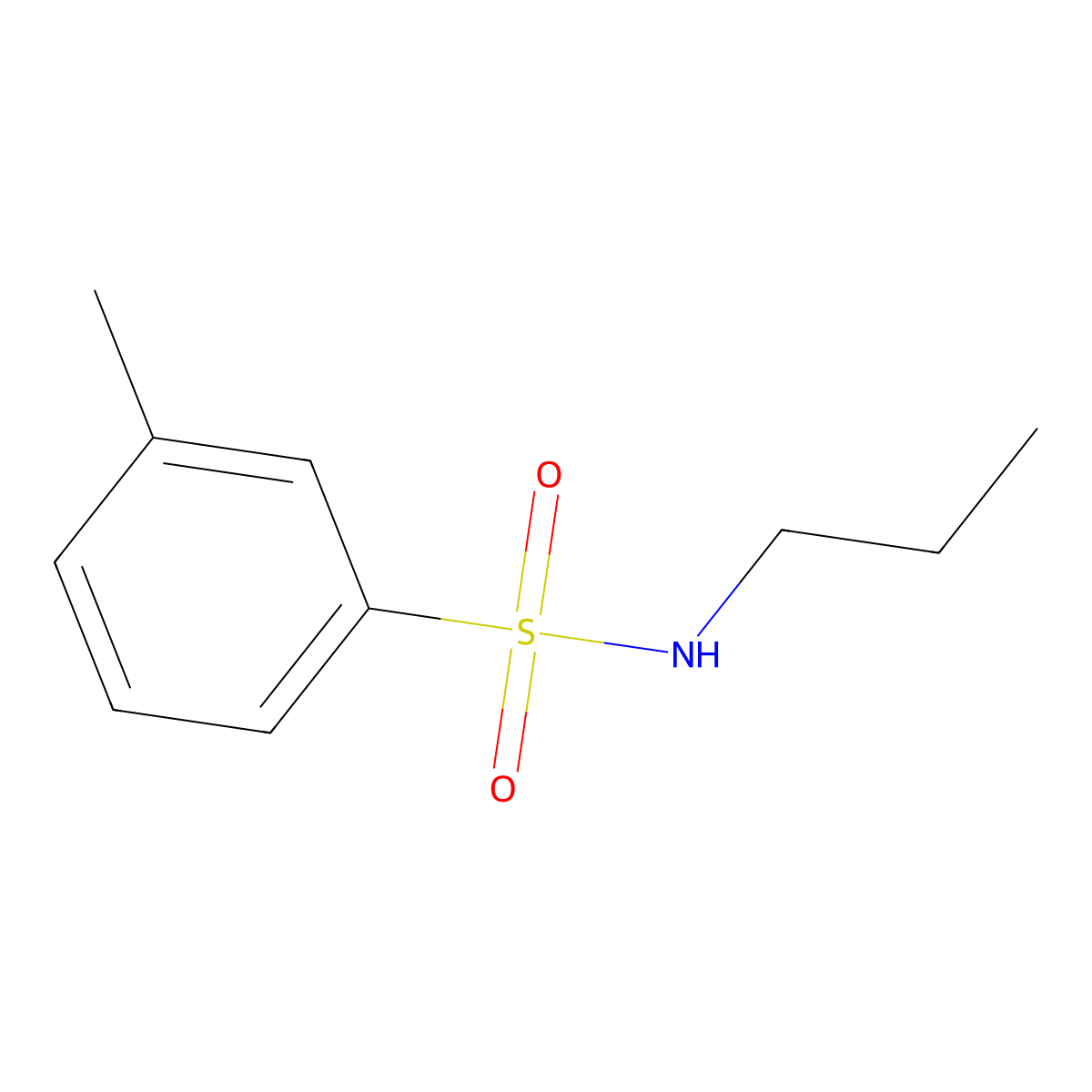 3-methyl-N-propylbenzenesulfonamide molecular structure, CAS 749916-61-8
