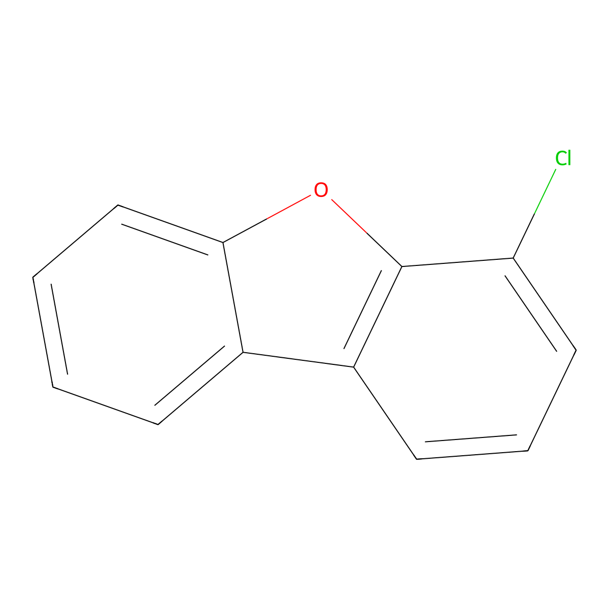 4-Chlorodibenzofuran molecular structure, CAS 74992-96-4