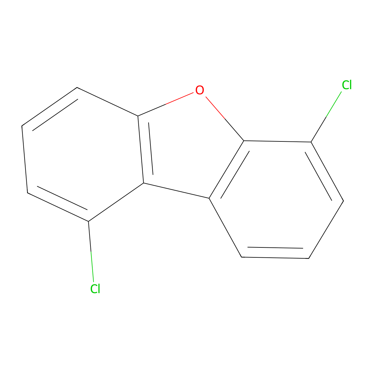 1,6-Dichlorodibenzofuran molecular structure, CAS 74992-97-5