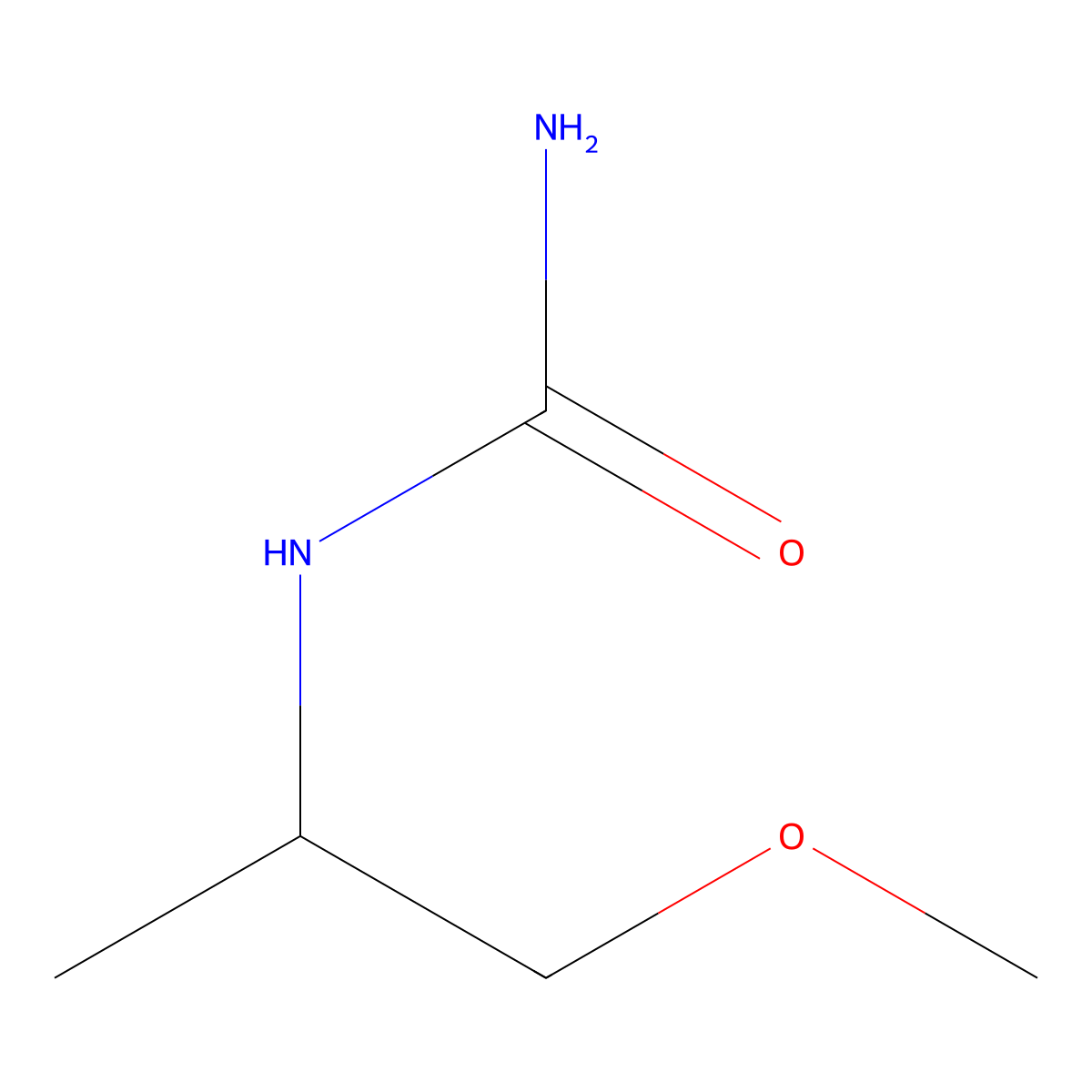 (1-Methoxypropan-2-yl)urea molecular structure, CAS 749920-12-5