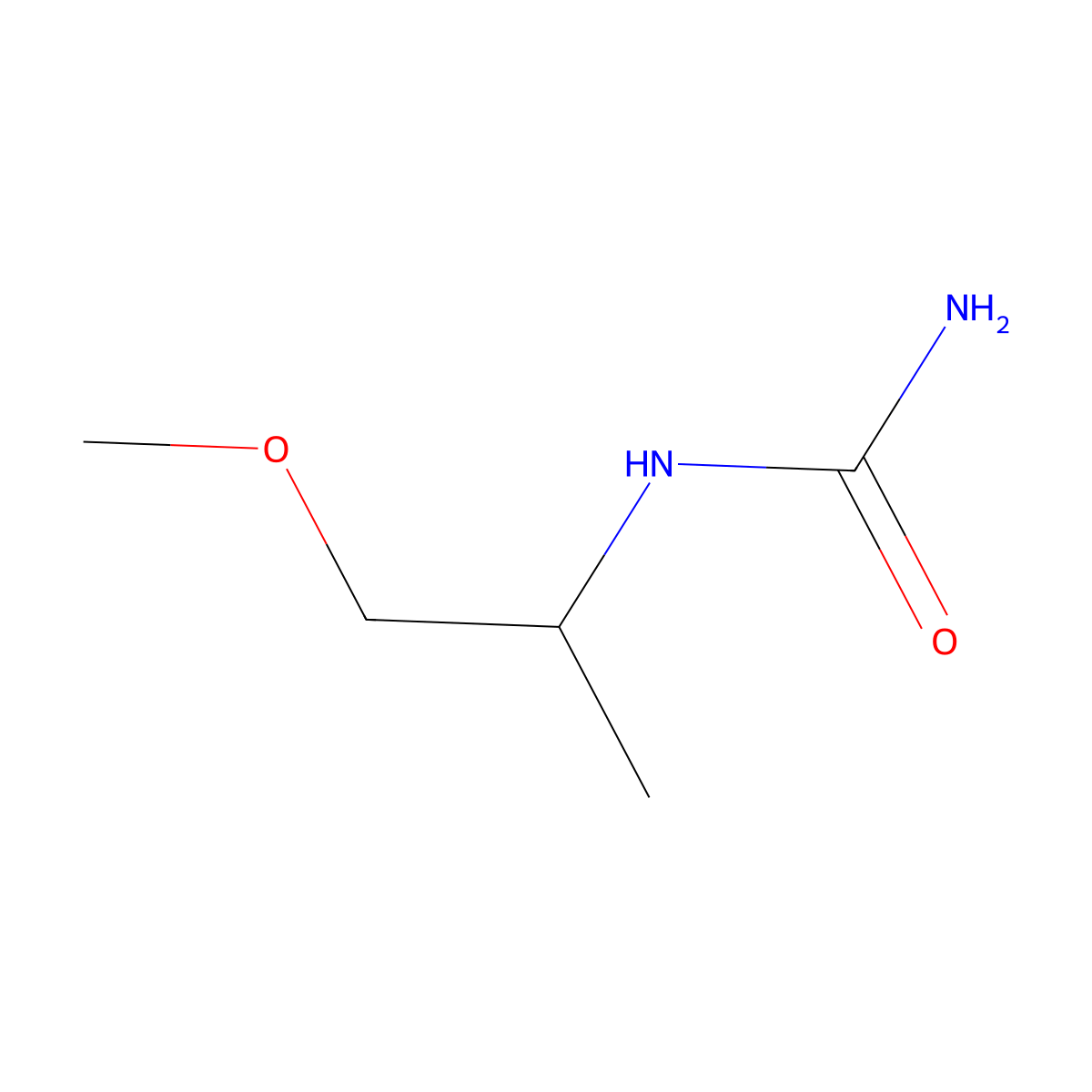 (1-Methoxypropan-2-yl)urea molecular structure, CAS 749920-12-5