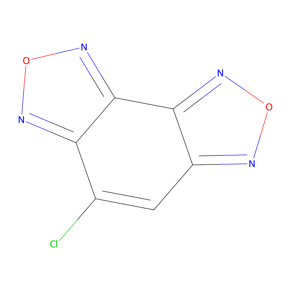 4-Chloro[1,2,5]oxadiazolo[3,4-e][2,1,3]benzoxadiazole molecular structure, CAS 749923-28-2