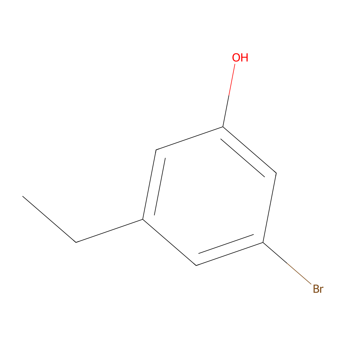 3-Bromo-5-ethylphenol molecular structure, CAS 749930-37-8