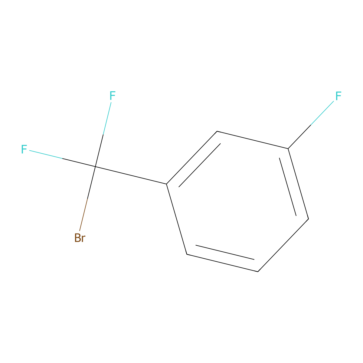 3-(Bromodifluoromethyl)fluorobenzene molecular structure, CAS 749932-19-2