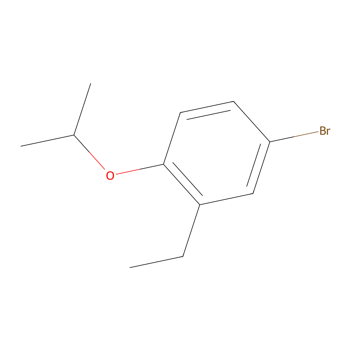 4-Bromo-2-ethyl-1-isopropoxybenzene molecular structure, CAS 749932-60-3