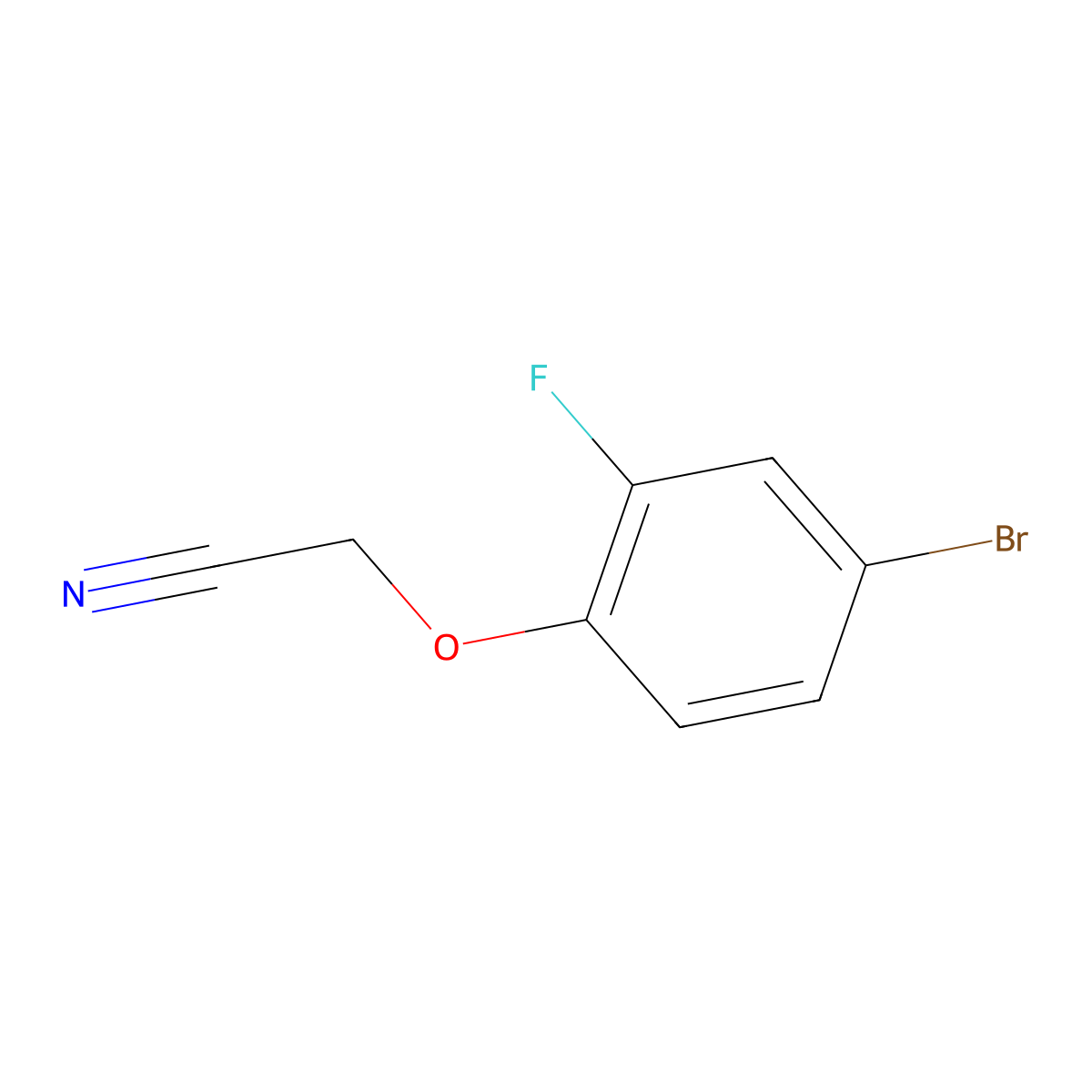 2-(4-Bromo-2-fluorophenoxy)acetonitrile molecular structure, CAS 749932-68-1