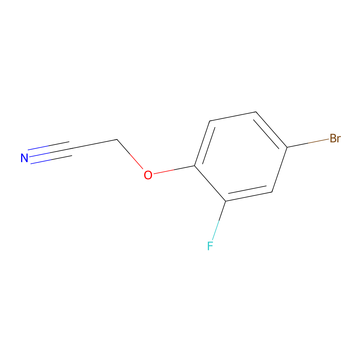 2-(4-Bromo-2-fluorophenoxy)acetonitrile molecular structure, CAS 749932-68-1