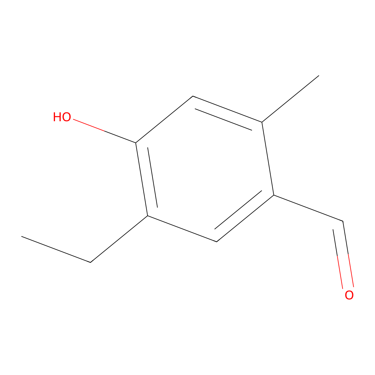 5-Ethyl-4-hydroxy-2-methyl-benzaldehyde molecular structure, CAS 749934-39-2