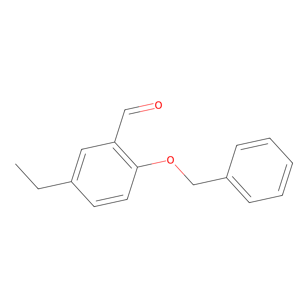 2-(Benzyloxy)-5-ethylbenzaldehyde molecular structure, CAS 749934-46-1