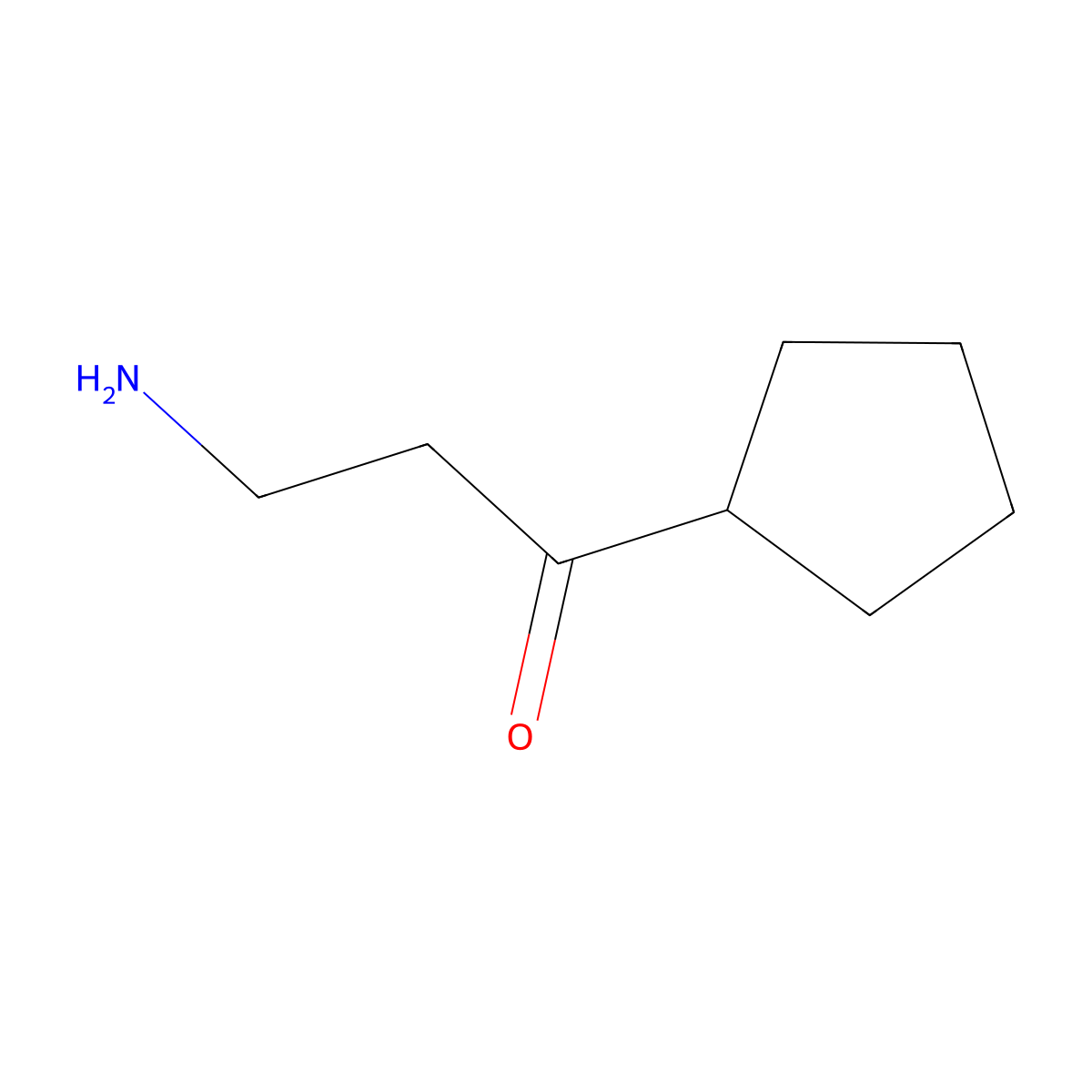 3-Amino-1-cyclopentylpropan-1-one molecular structure, CAS 749934-86-9