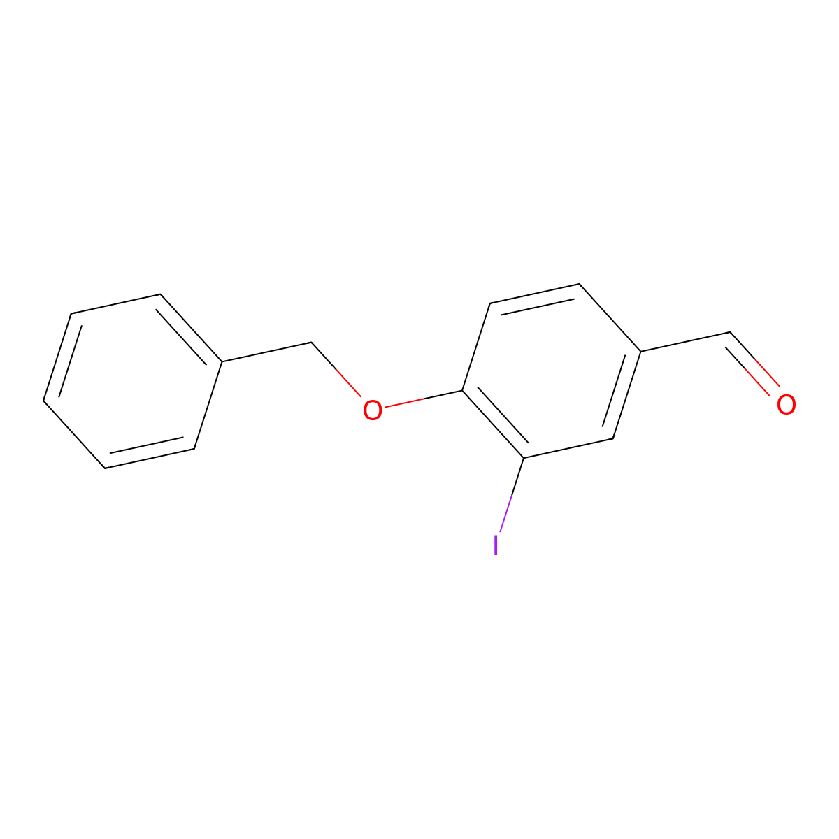 4-(Benzyloxy)-3-iodobenzaldehyde molecular structure, CAS 74994-62-0