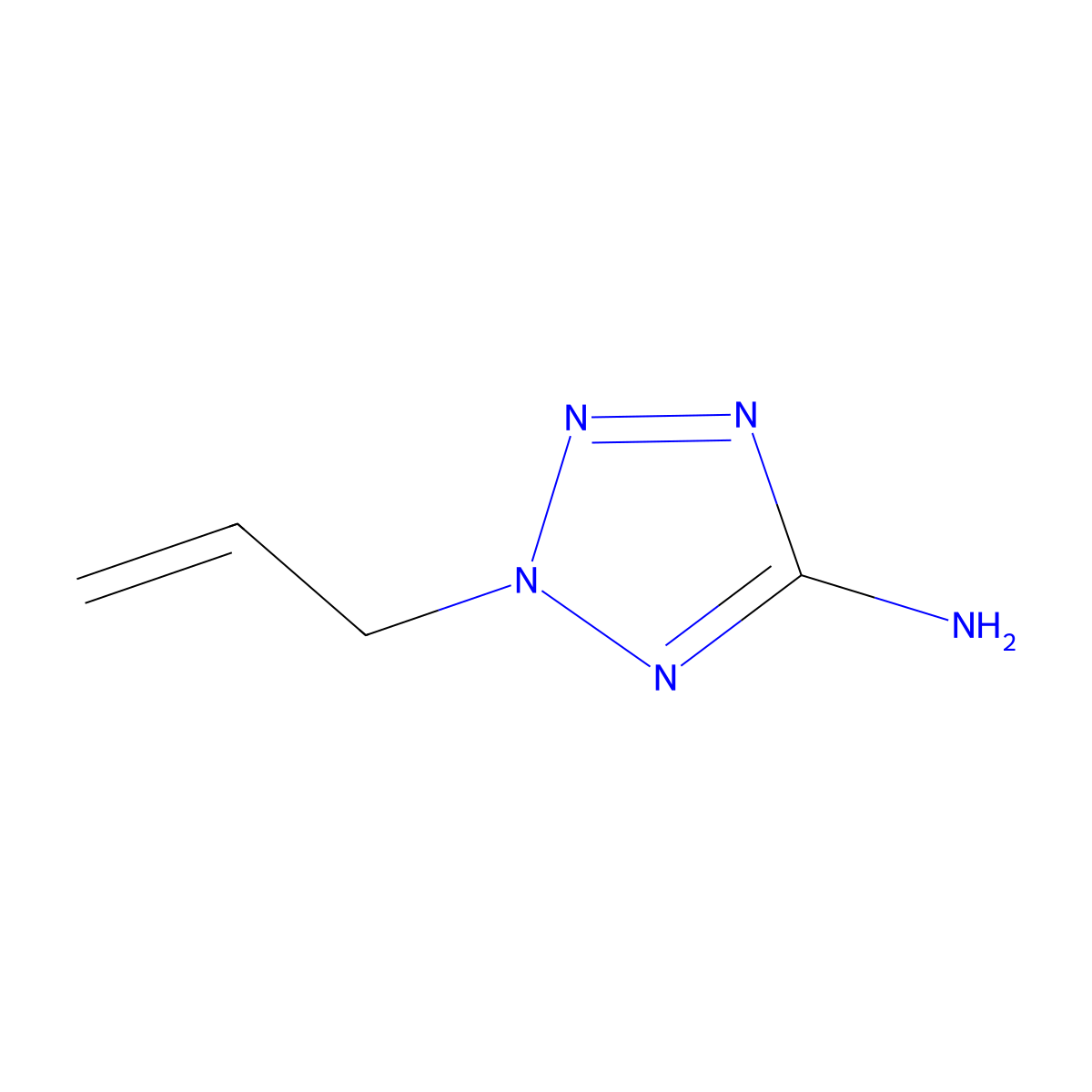 2H-Tetrazol-5-amine, 2-(2-propenyl)- molecular structure, CAS 74999-26-1