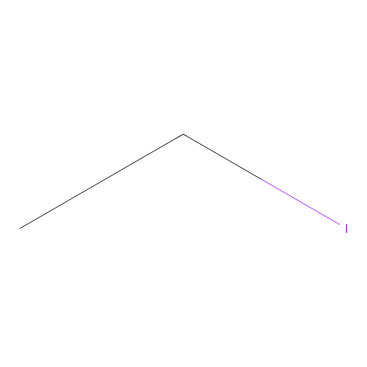 Iodoethane molecular structure, CAS 75-03-6
