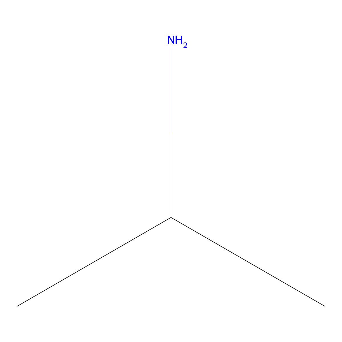 Isopropylamine molecular structure, CAS 75-31-0