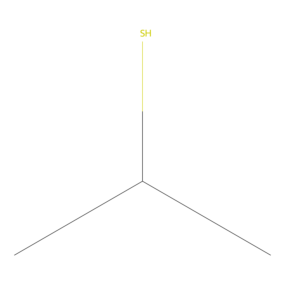 2-Propanethiol molecular structure, CAS 75-33-2