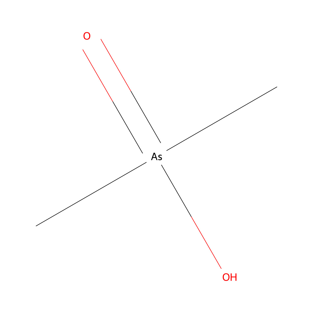 Dimethylarsinic Acid molecular structure, CAS 75-60-5