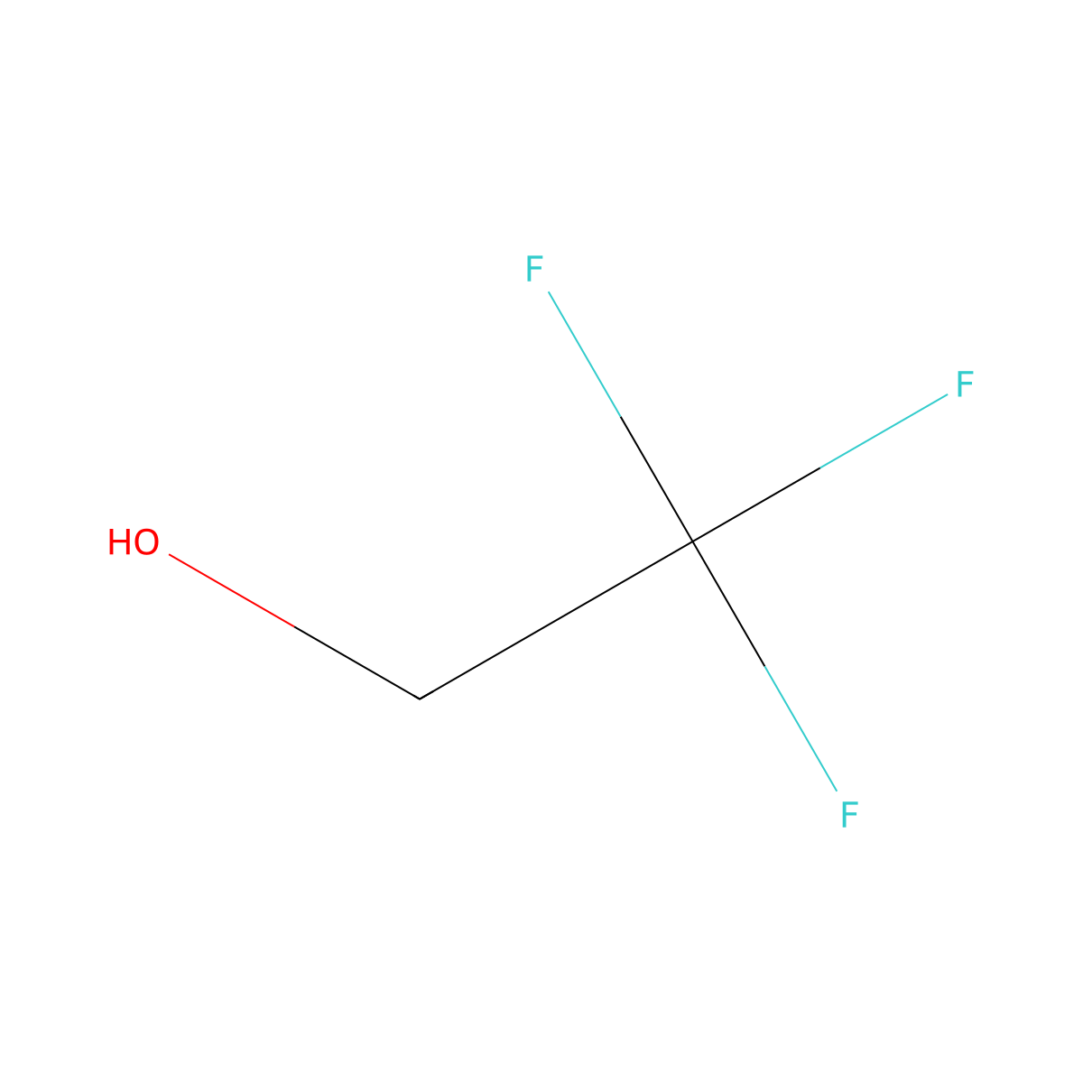 2,2,2-Trifluoroethanol molecular structure, CAS 75-89-8