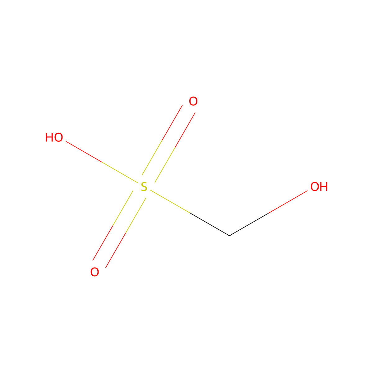 Formaldehyde bisulfite molecular structure, CAS 75-92-3