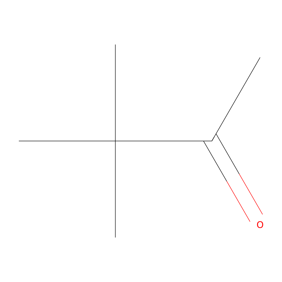 Pinacolone molecular structure, CAS 75-97-8