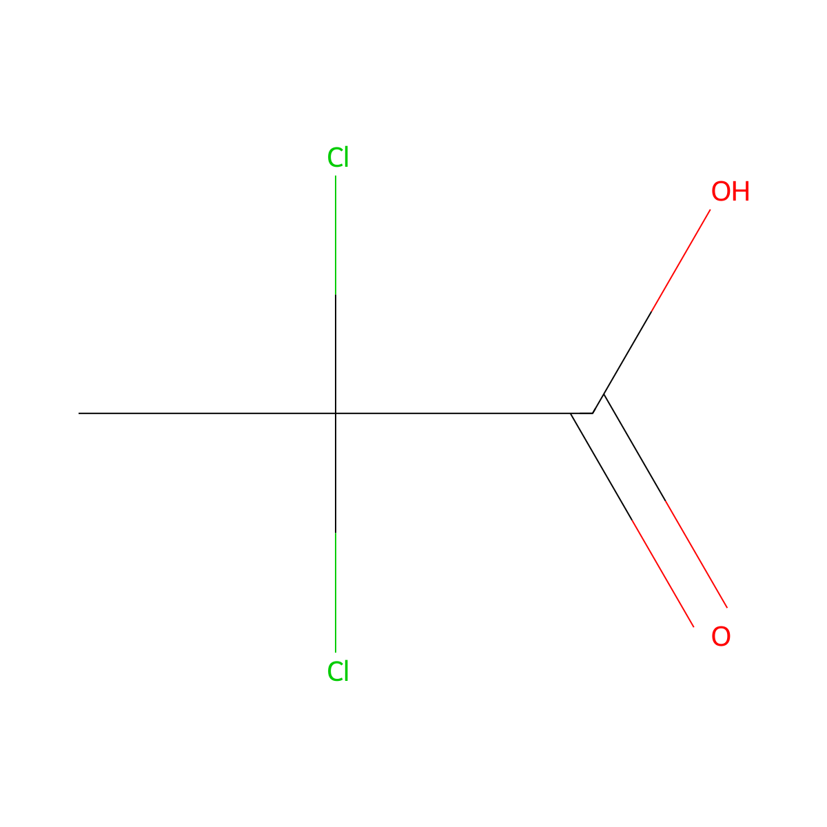 Dalapon molecular structure, CAS 75-99-0
