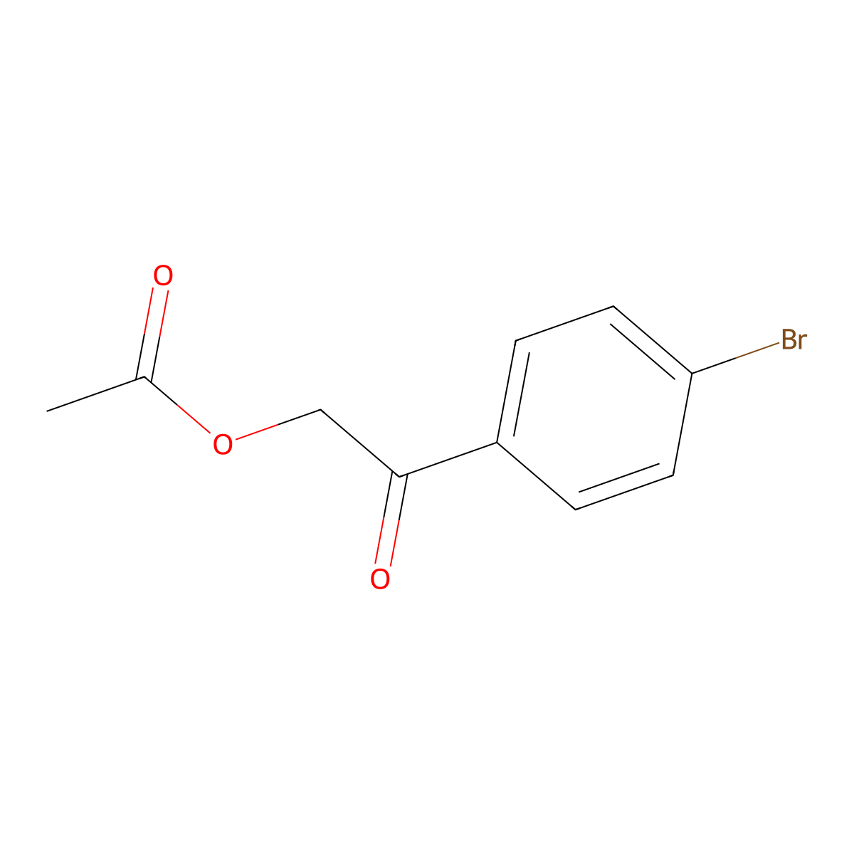 2-(4-Bromophenyl)-2-oxoethyl acetate molecular structure, CAS 7500-37-0