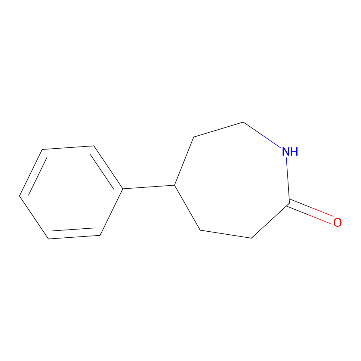 5-Phenylazepan-2-one molecular structure, CAS 7500-39-2