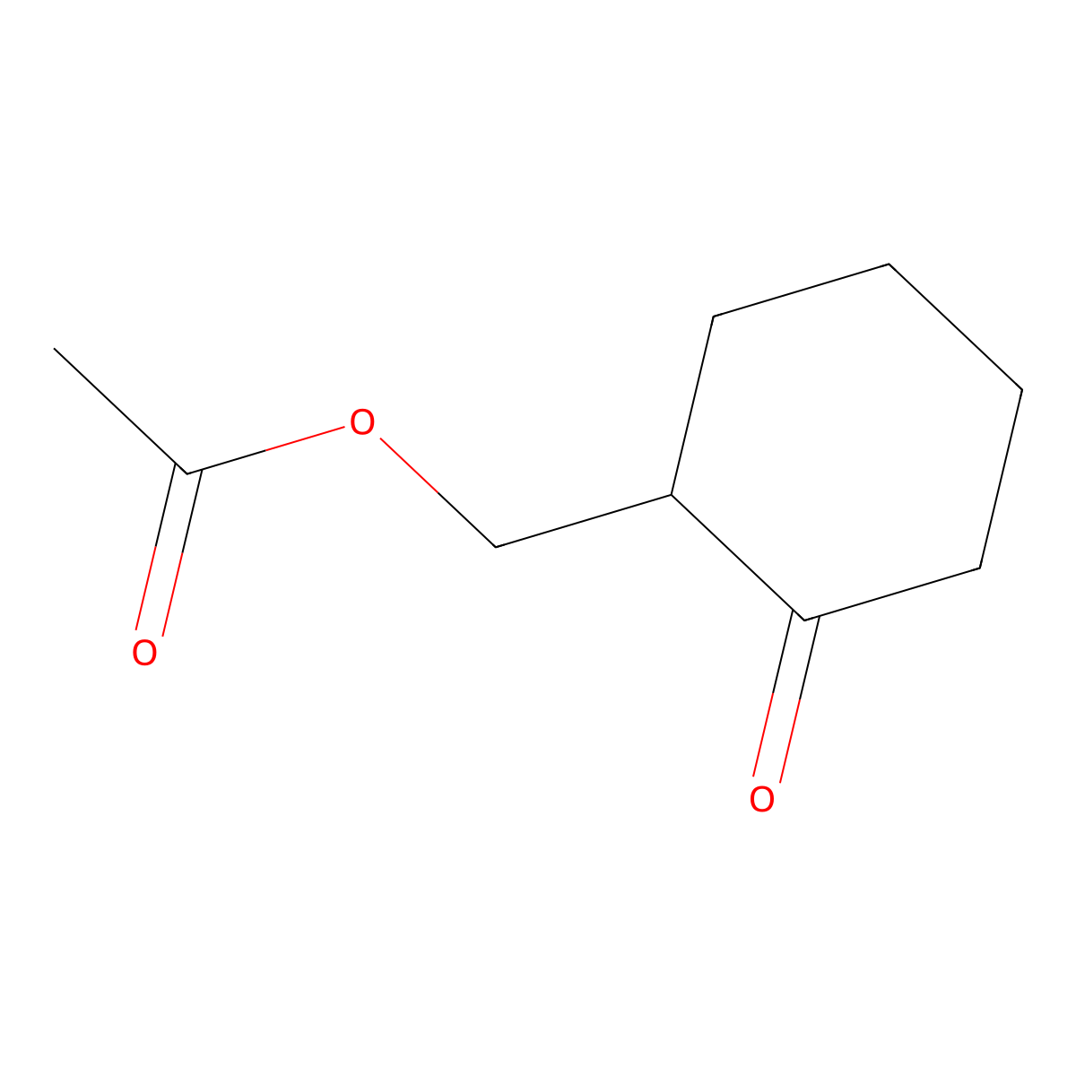 (2-Oxocyclohexyl)methyl acetate molecular structure, CAS 7500-52-9