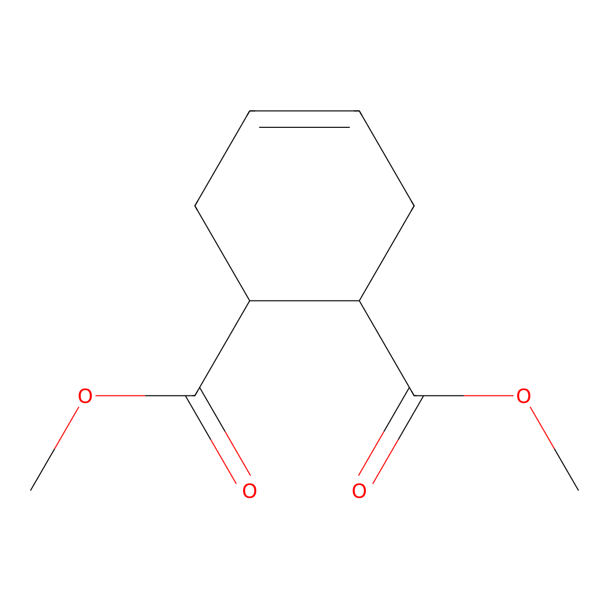 4-Cyclohexene-1,2-dicarboxylic acid, 1,2-dimethyl ester molecular structure, CAS 7500-55-2