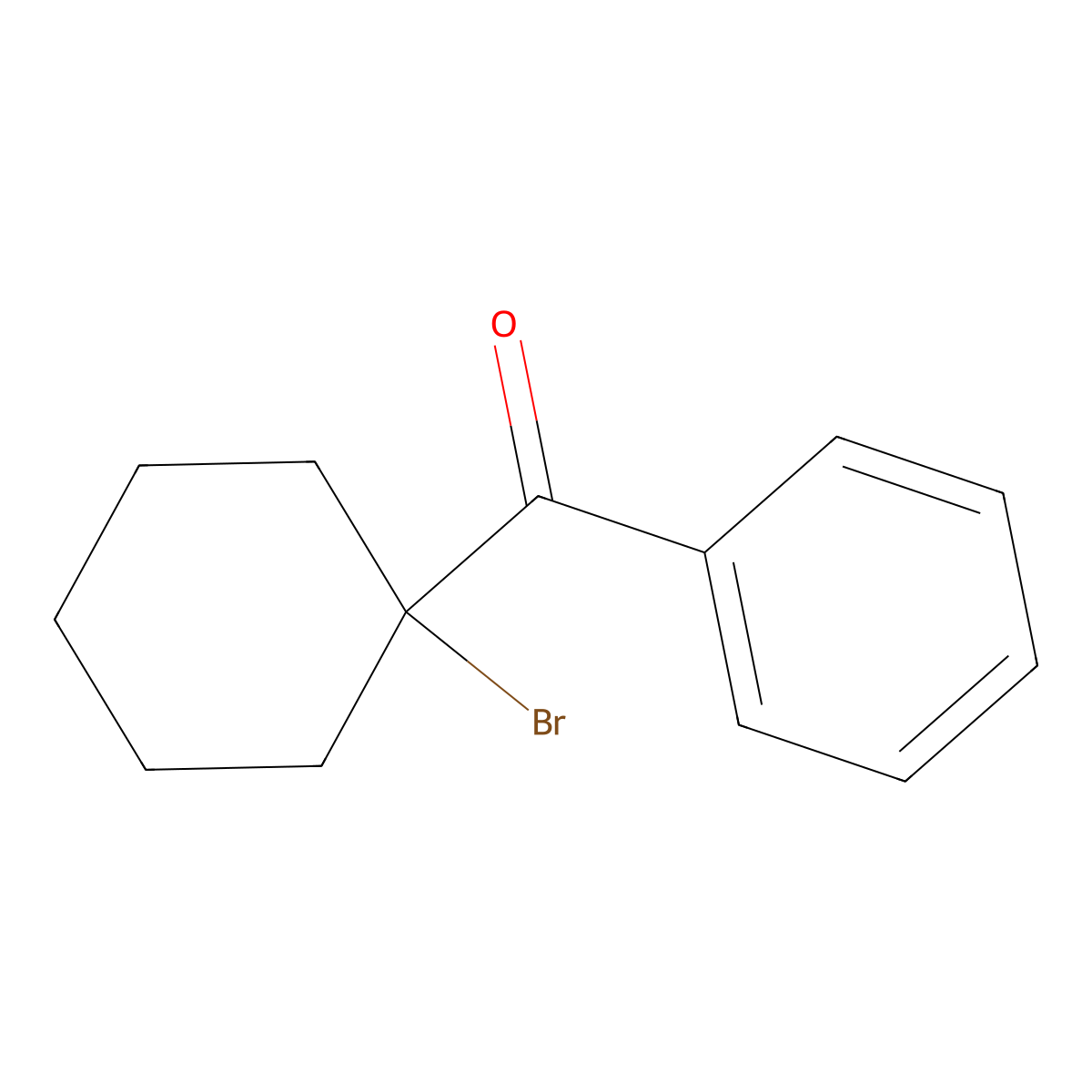 1-Benzoyl-1-bromocyclohexane molecular structure, CAS 7500-66-5