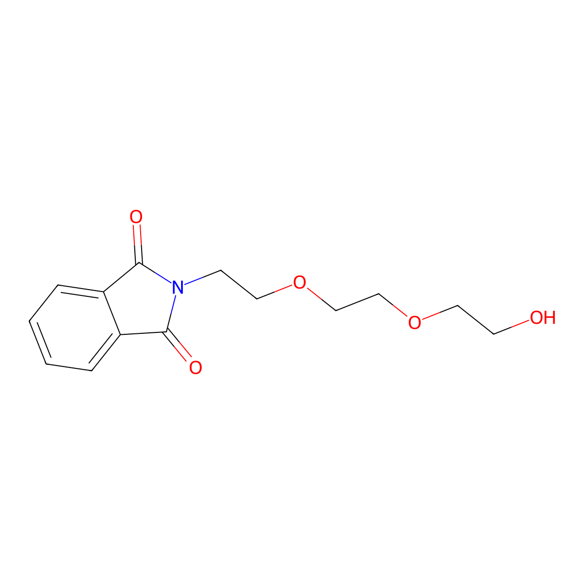 2-{2-[2-(2-Hydroxyethoxy)ethoxy]ethyl}isoindole-1,3-dione molecular structure, CAS 75001-08-0
