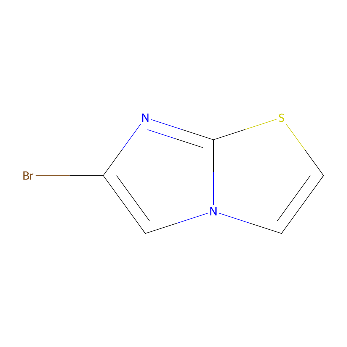 6-Bromoimidazo[2,1-b][1,3]thiazole molecular structure, CAS 75001-30-8