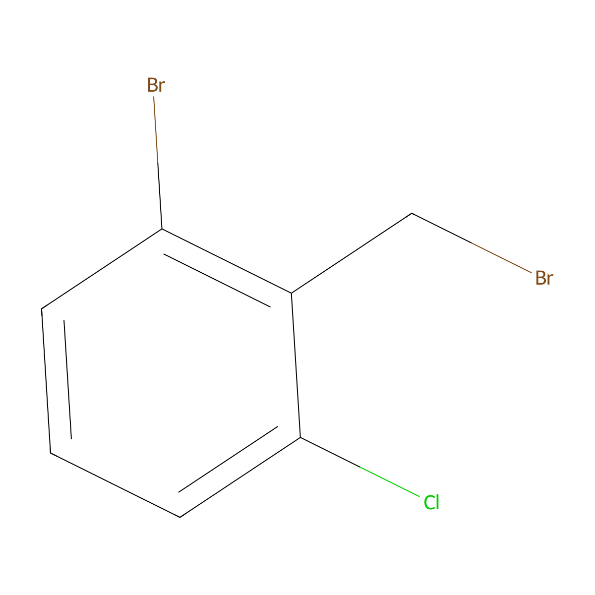 1-Bromo-2-(bromomethyl)-3-chlorobenzene molecular structure, CAS 75002-98-1