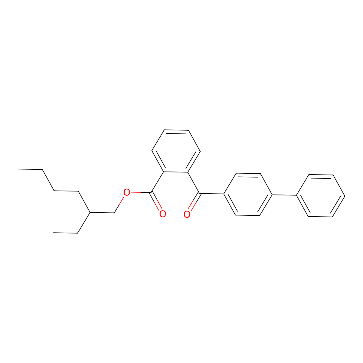 2-Ethylhexyl 4-Phenylbenzophenone-2'-Carboxylate molecular structure, CAS 75005-95-7