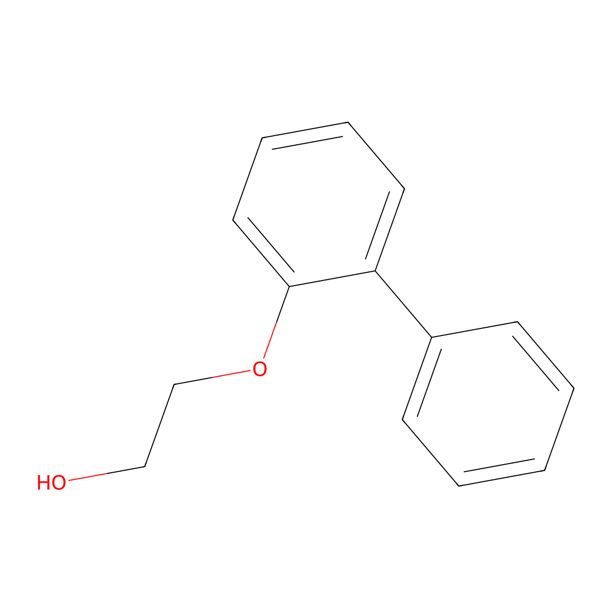 2-((1,1'-Biphenyl)-2-yloxy)ethanol molecular structure, CAS 7501-02-2