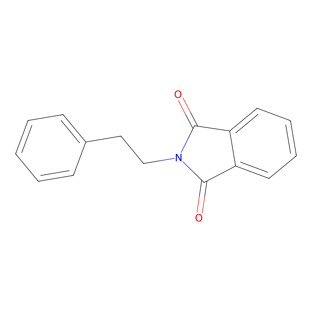N-phenethyl phthalimide molecular structure, CAS 7501-05-5