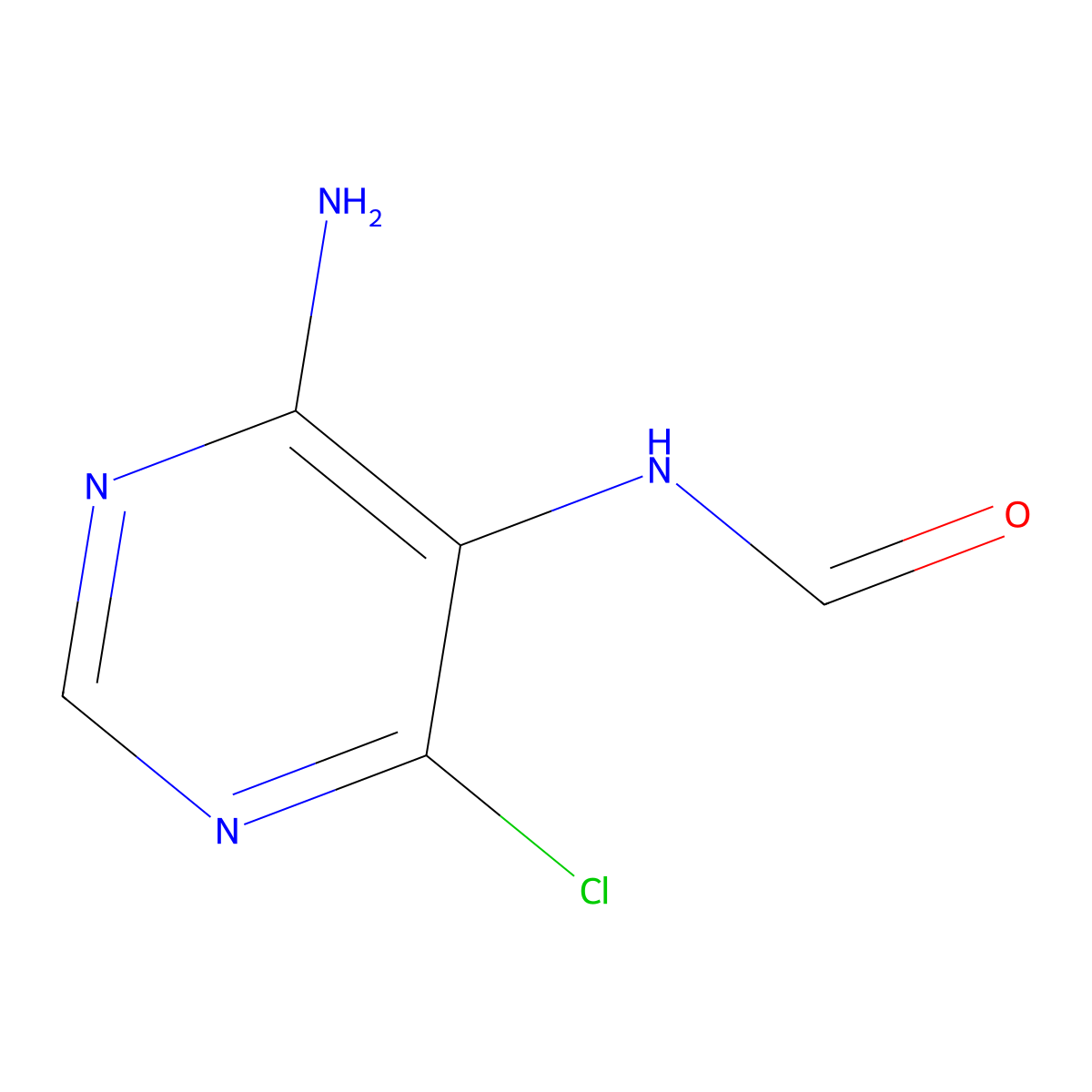 N-(4-Amino-6-chloropyrimidin-5-yl)formamide molecular structure, CAS 7501-32-8