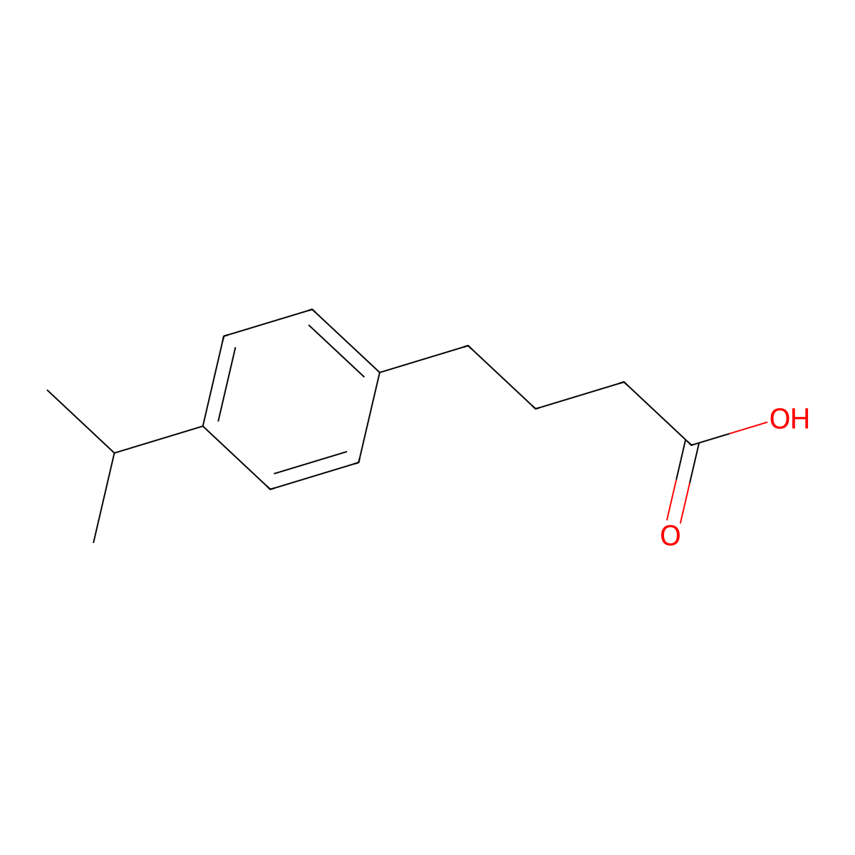 4-(4-Isopropylphenyl)butanoic acid molecular structure, CAS 7501-37-3