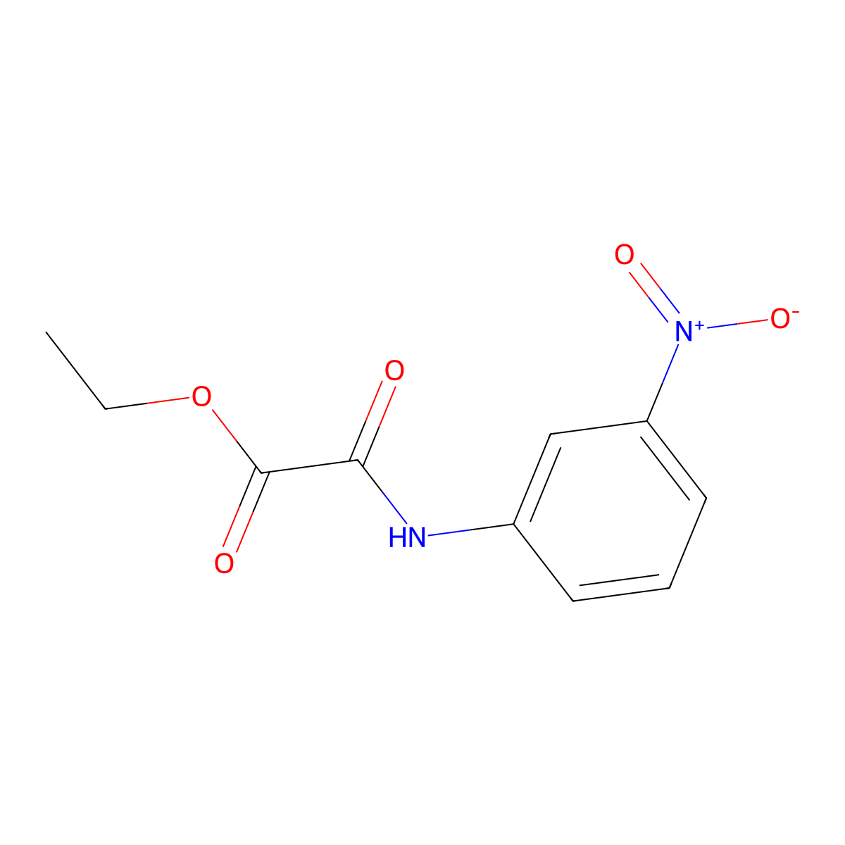 Ethyl 2-(3-nitroanilino)-2-oxoacetate molecular structure, CAS 7501-69-1