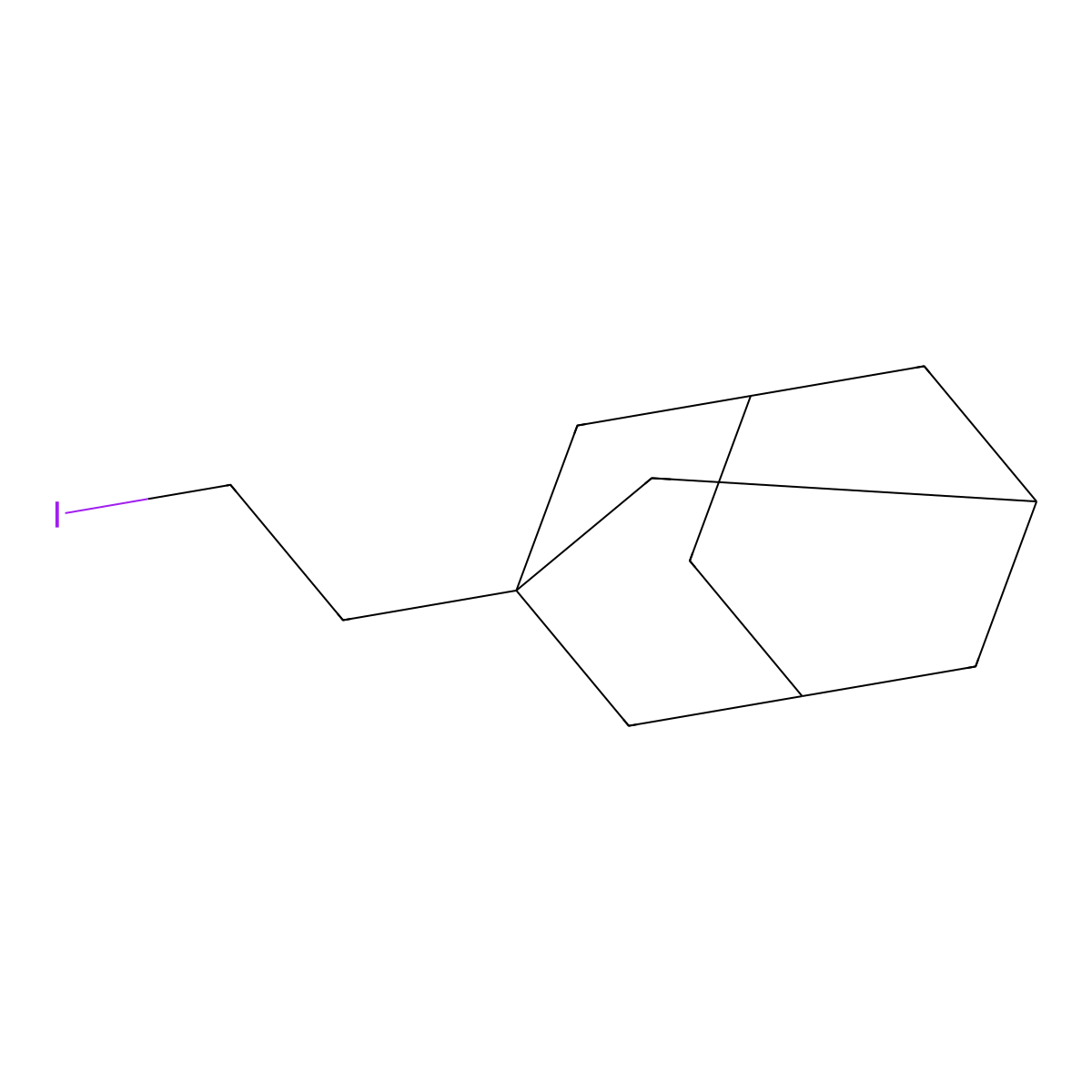 1-(2-Iodoethyl)adamantane molecular structure, CAS 75014-39-0