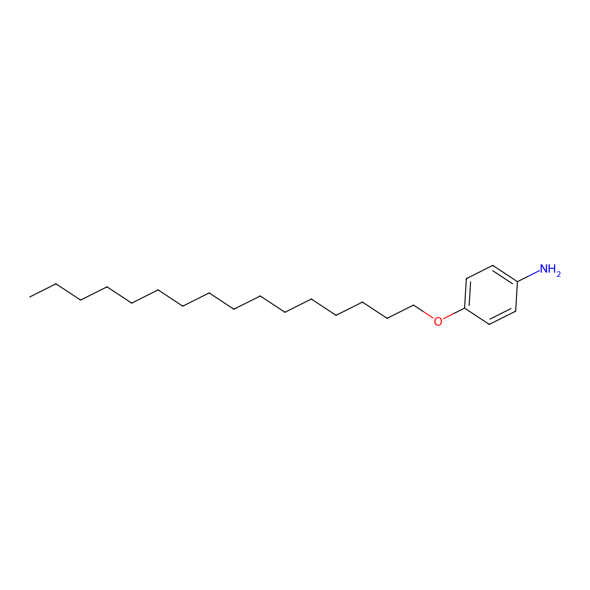 p-Hexadecyloxyaniline molecular structure, CAS 7502-06-9