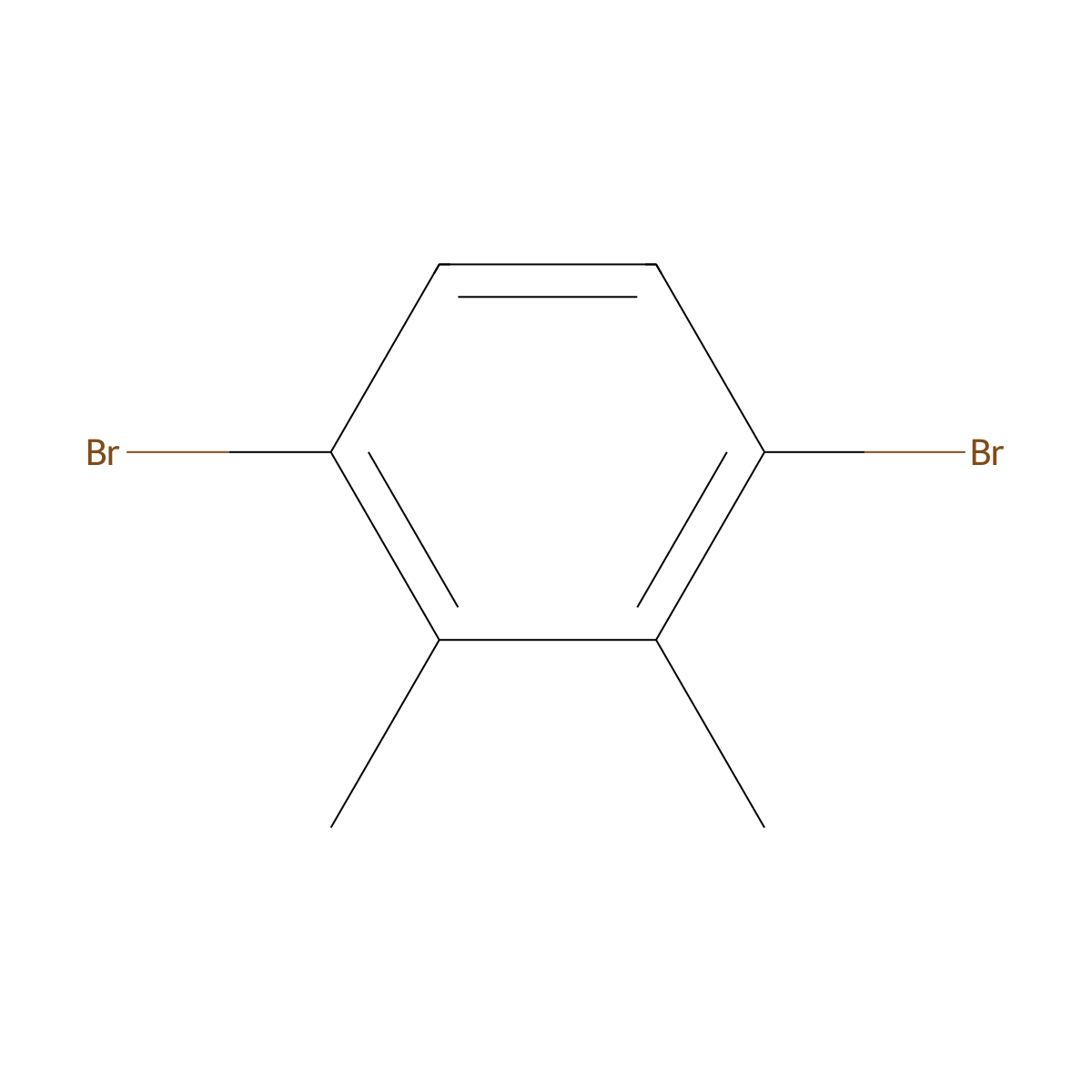 1,4-Dibromo-2,3-dimethylbenzene molecular structure, CAS 75024-22-5