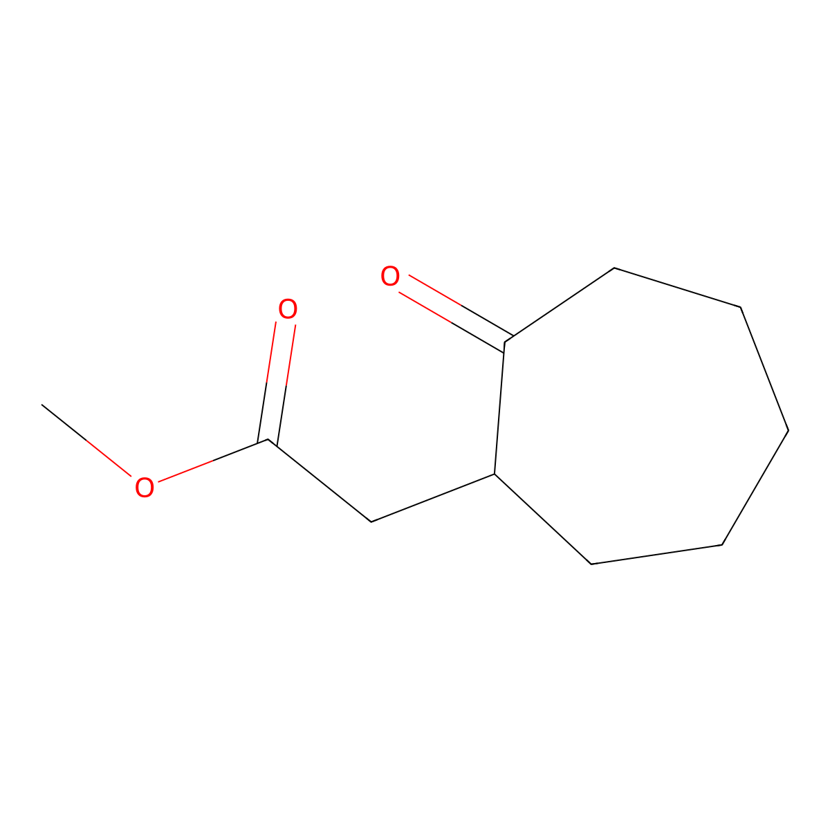 Methyl (2-oxocycloheptyl)acetate molecular structure, CAS 75032-18-7