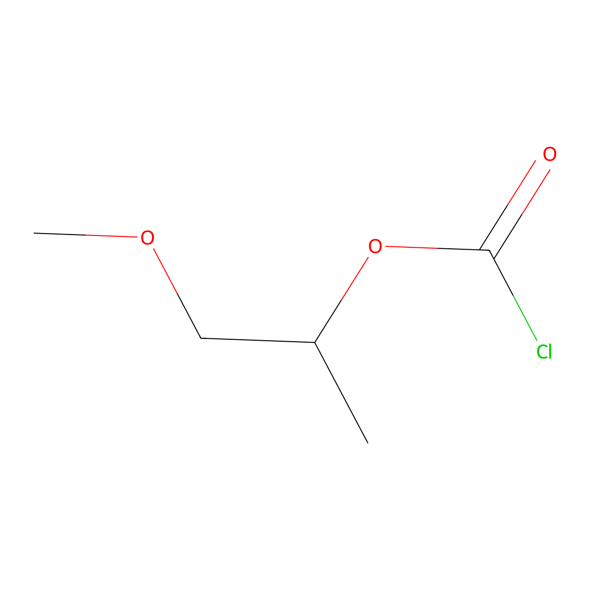 1-Methoxypropan-2-yl chloroformate molecular structure, CAS 75032-86-9
