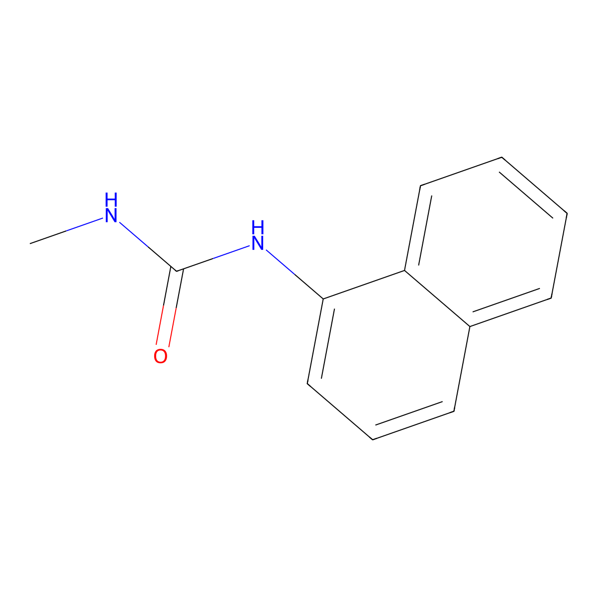 N-methyl-N'-(1-naphthyl)urea molecular structure, CAS 75038-20-9