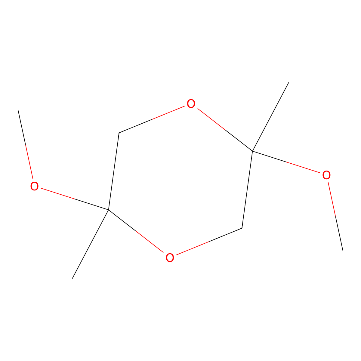 2,5-Dimethoxy-2,5-dimethyl-1,4-dioxane molecular structure, CAS 7504-90-7